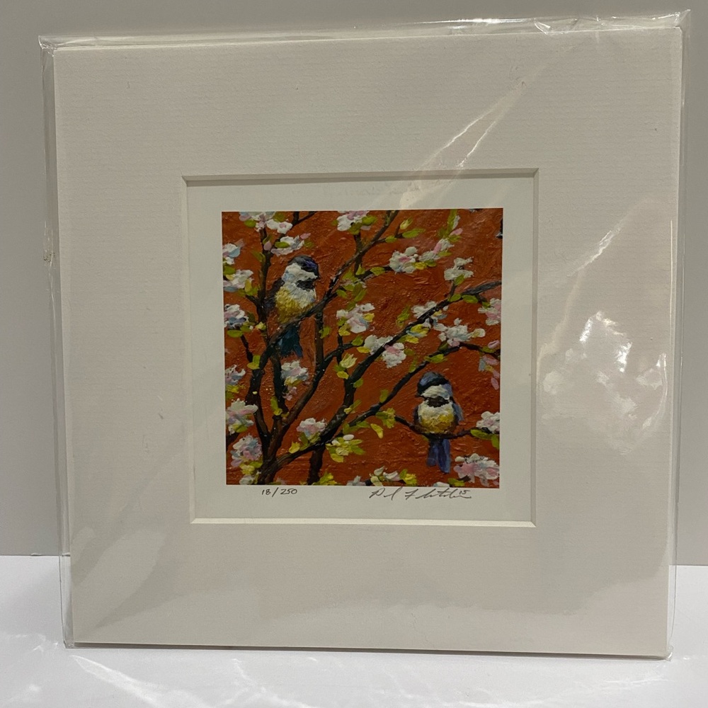 Paul Fletcher "Copper Sky" Print Art Birds White Mat Signed Numbered 18/250